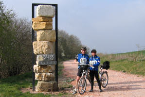 Tandem on the way to Radstock via Colliers Way