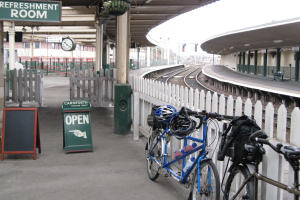 Tandems inside Carnforth Station