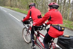 Tandem on Whitcliff Hill