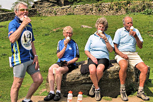 Ice cream reward for all the hills