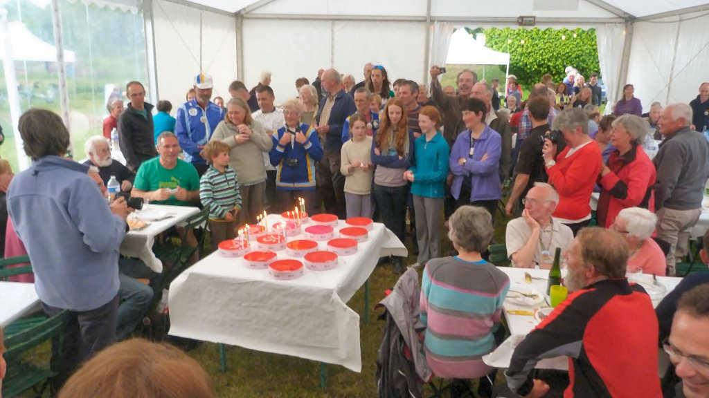 Party cake for 25 years of Internationals